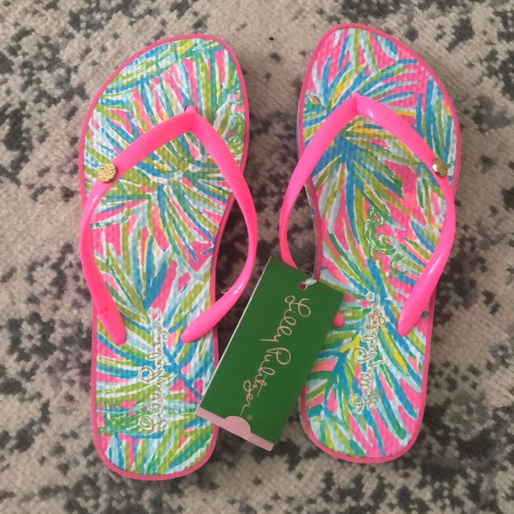 Lily Pulitzer flip flops NWT